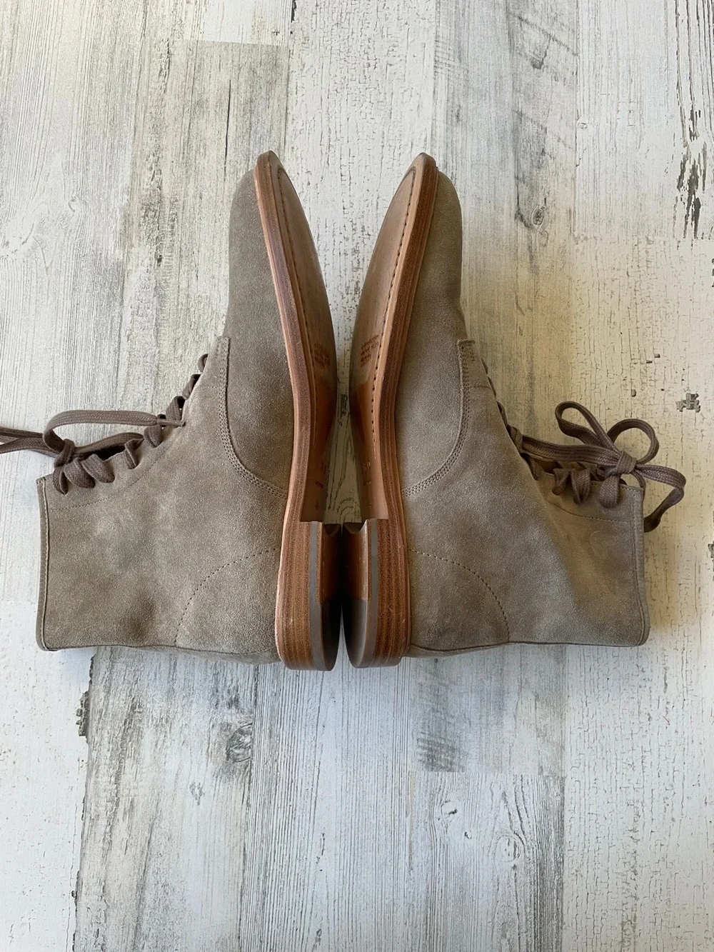 IRO Men's Taupe Suede Chukka Lace-Up Boots SZ 44